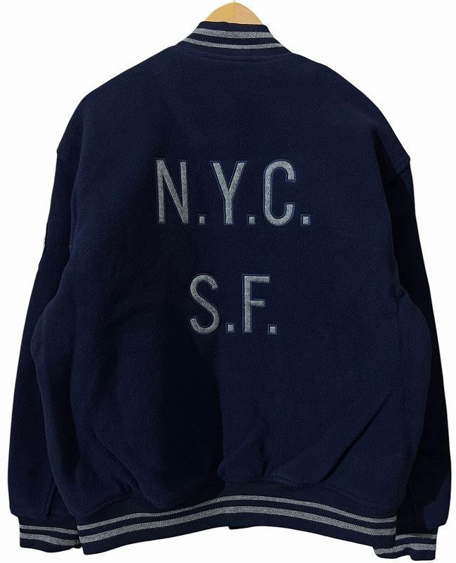 24Aw Gap Embroidery Full Deco Melton Stadium Jacket Navy 24Aw Gap Embroidery Full Deco Melton Stadium Jacket Navy