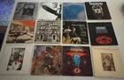 12 Vintage Vintage Vinyl LP Records Led Zeppelin Boston Rush Pink Floyd Santana