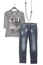 Completo moda donna taglia S con camicia taglia 36/38, MAC jeans taglia 36/L32