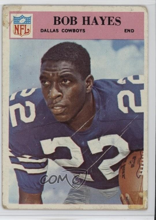 1966 Philadelphia Bob Hayes #58 Rookie RC HOF 0ls