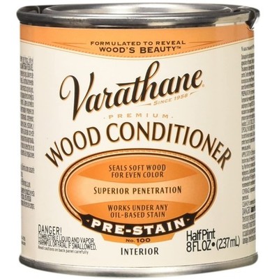 Varathane 211776 Premium Wood Conditioner, Clear, Liquid, 0.5 pt, Can