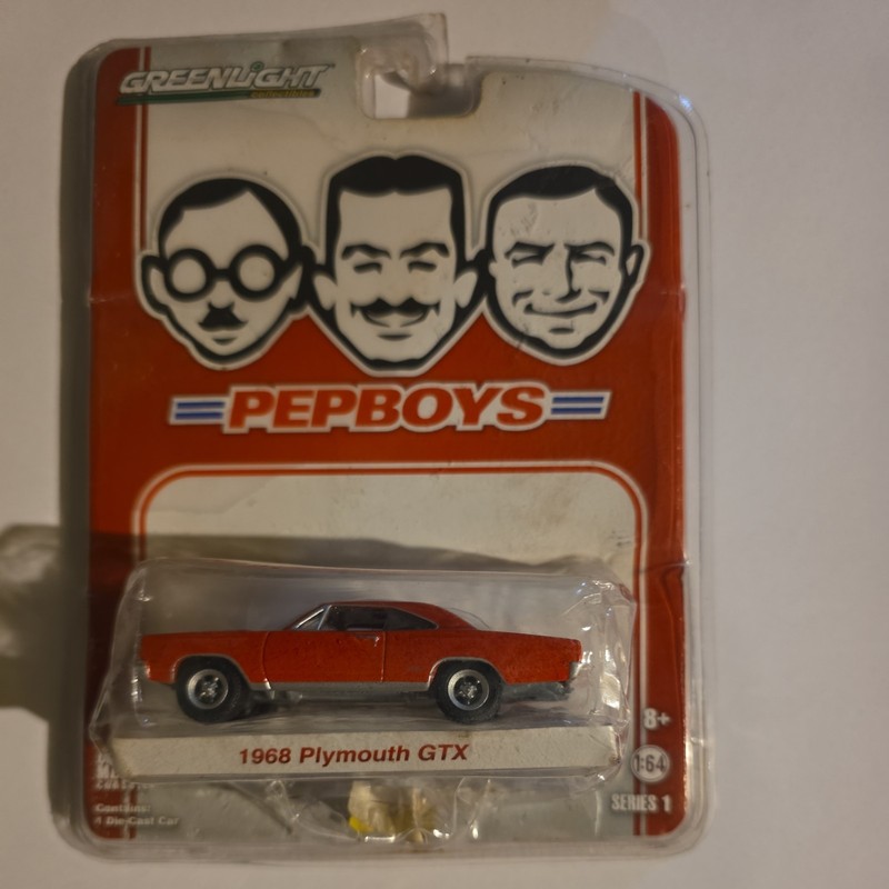 GreenLight Collectibles Pep Boys 1968 Plymouth GTX Diecast Cars