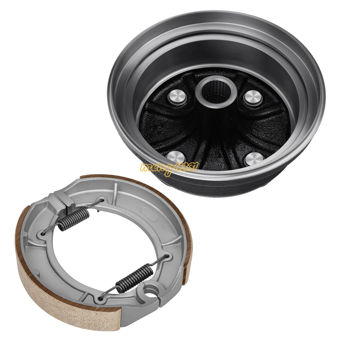 Rear Brake Drum Hub & Shoes Kit for Yamaha Big Bear 350 Kodiak 400 Grizzly 600