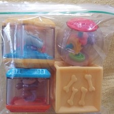 Fisher-Price Peek A Blocks Monkey, Dog, Cloud, Roll-a-Round Lot