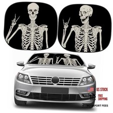 2 PCS Windshield Sun Shade for Car Foldable Window 31.75 x 28.75 Inch Skeleton