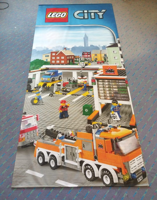 LEGO Display Flag Cloth City Garage Truck Banner Cit09GarBan1 RARE