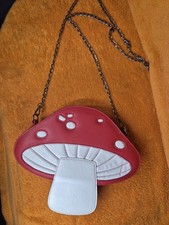 Mushroom Chain Crossbody Bag Hippie Accessory Cute Shroom Satchel Sling Bag