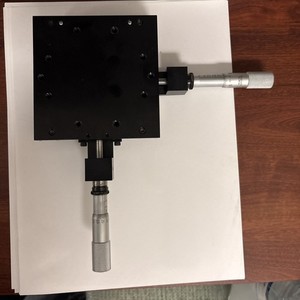 Del-Tron 2201MM  X Positioning Ball Slide Table With Micrometer  263 mm XY Stage