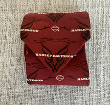 2005 Rare Vintage Harley Davidson TAT 2 Tie Silk Bordeaux Ralph Marlin Made USA