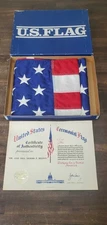 American Flag Flown Over The Capital USA Authentic Certificate of Authenticity 