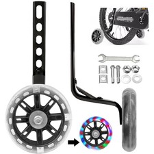 Training Wheels Bicycle For 1214161820inch Bike Wflash Light Wheel 1pair