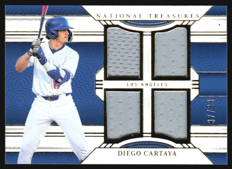 2024 National Treasures Quad Patch 37/99 Diego Cartaya #GSQ-DC BG6