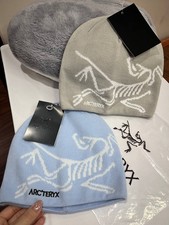 Arc'teryx Knit Beanie Set 2 Light Blue Gray Winter Warm Stylish Hats