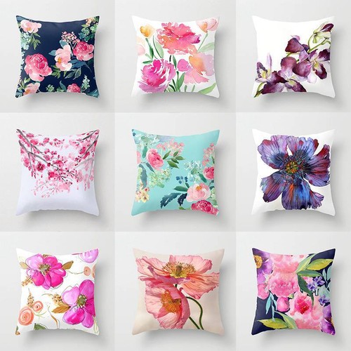 Funda de almohada de decoración de sofá de tela minimalista moderna nueva flor art deco - Imagen 11 de 28