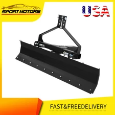 Heavy 52" CAT-0 &Cat 1 Rear Grading Blade for Driveway Leveling Soil Preparation