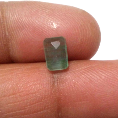 Exquisita Rara Colombiana Facetada Forma Esmeralda 1.90 Cr Top Piedra Preciosa Suelta Verde - Imagen 7 de 7