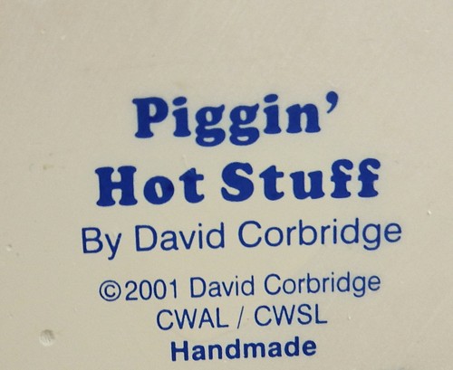 Rare Large David Corbridge Piggin' Hot Stuff ~ Fireman 22009 Boxed - Picture 6 of 6