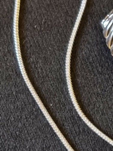 925 STERLING SILVER FILLED 20" NECKLACE & SILVER SHELL LOCKET & FREE GIFTBOX. - Picture 7 of 11