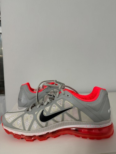 Nike AIR MAX + 2011 Neutral Grey/Anthracite-Solar Red-White Wmn Sz 11 429890-061 - Picture 2 of 8