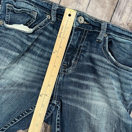 Pantalones de mezclilla elásticos de pierna recta BKE Alec 32S para hombre 32x29 azules con hebilla - Imagen 8 de 11