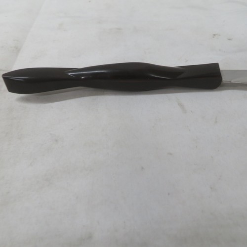 Vintage Cutco 1759 KH Table Knife Serrated Steak Dark Brown Handle Made In USA - Picture 13 of 17