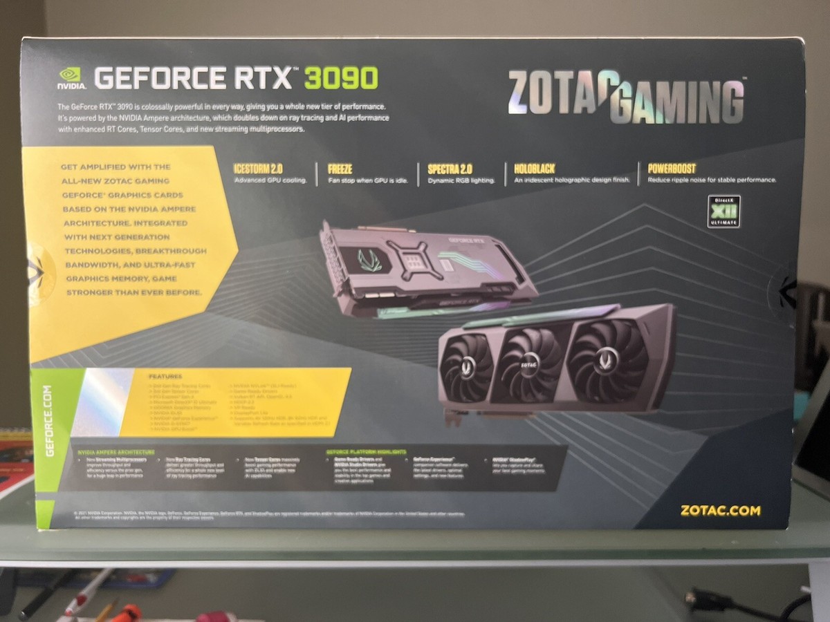 ZOTAC GAMING GeForce RTX 3090 Ti AMP Extreme Holo 24GB GDDR6X