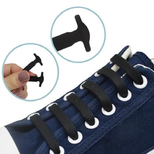 Cordones elásticos sin ataduras de silicona 3 piezas cordones fáciles para zapatos entrenadores zapatos adultos niños - Imagen 2 de 11