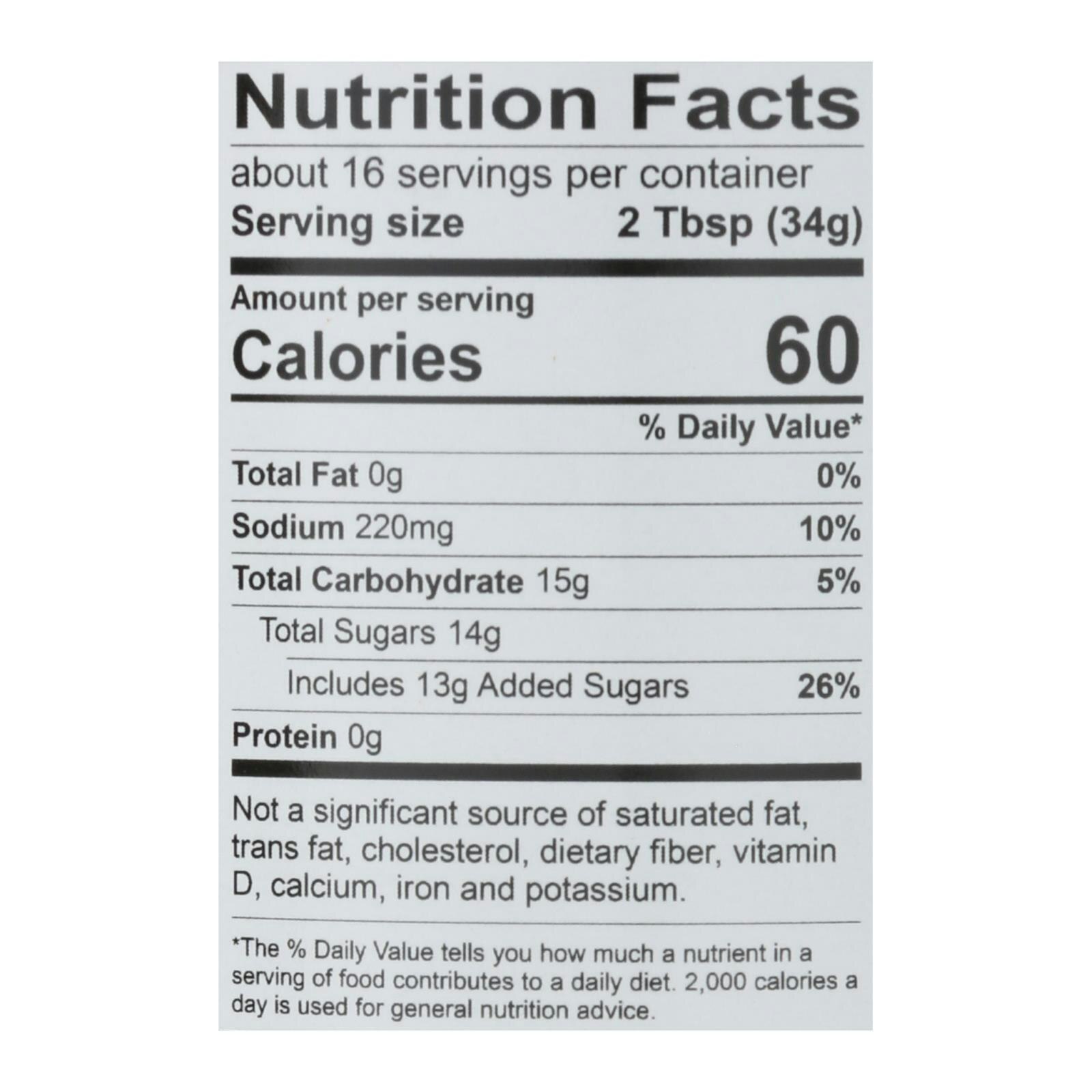 Rib Rack BBQ Sauce - Southern Bourbon 19 oz (Pack of 6)
