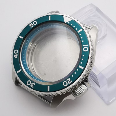 41mm Sky Blue Chapter Ring Sapphire Glass Watch Case Fit NH35