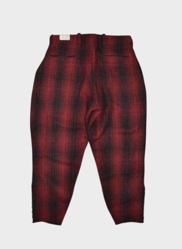 Vintage Wool Pants Mens 32x26 Buffalo Plaid Hunting Drybak Mackinaw Breeches - Picture 5 of 6