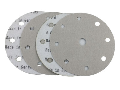 6'' X 9 Hole Platinum Film Hook and Loop Grip Sanding Discs (50 Pack, 100 Grit)