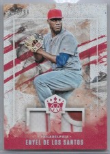 2019 Diamond Kings DK Materials Holo Silver—Enyel De Los Santos, Phillies 21/99