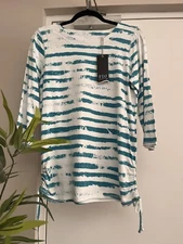 FDJ French Dressing Jeans Cloud Stripe Top *SALE* Size L