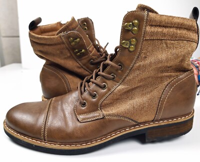 J75 GARRET Cap-Toe Jump Boots Size 12 Mens Brown Tan  display picture 3