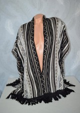 *NEU* Ethno Boho Quasten Cardigan Überwurf Strickware von CLOCKHOUSE, Gr. L/XL