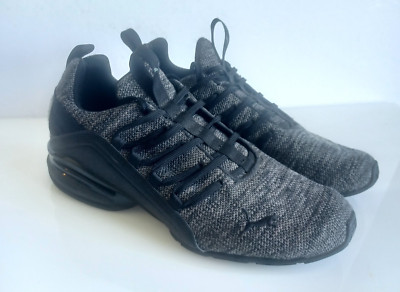 MENS Size 10 - PUMA Axelion Black/Gray Performance Shoes