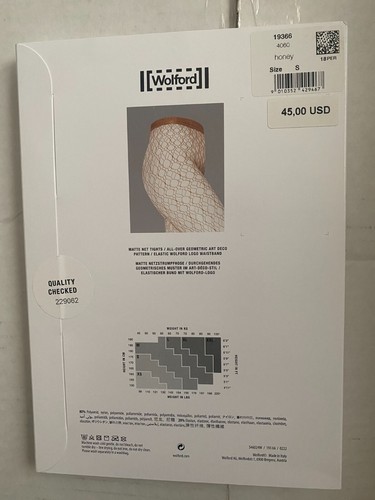 Wolford Art Deco Net Tights (Brand New) - Picture 16 of 18