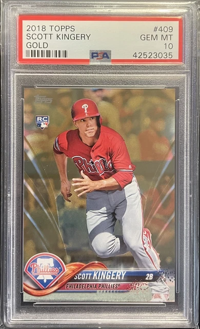 2018 Topps Gold 0915/2018 Scott Kingery #409 PSA 10 GEM Mint RC Rookie