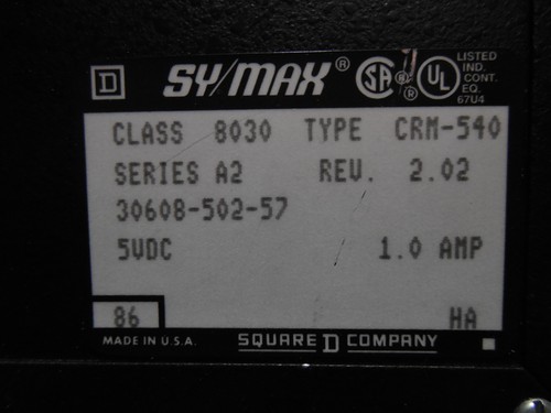 USED Square D 8030 CRM-540 SY/MAX Network Interface Module Series A2 - Picture 3 of 3