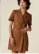 Vesta, The Two Piece Double Breasted Dress W/ Belt 