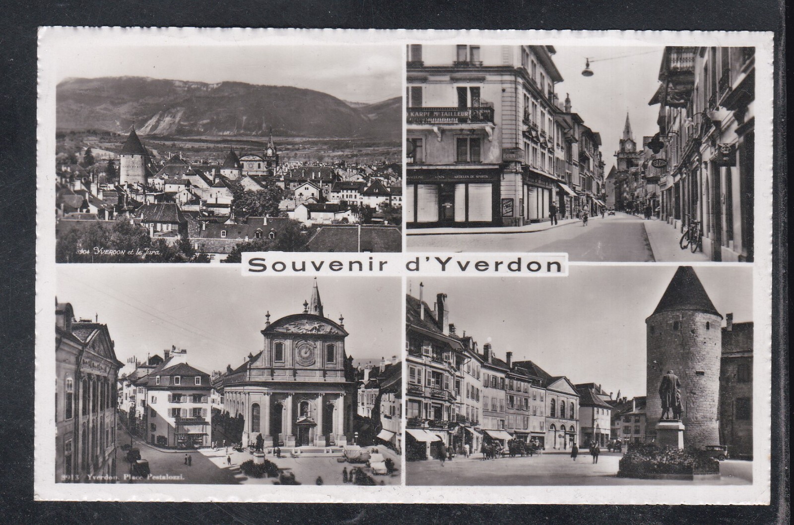 Cartolina Svizzera Souvenir d'Yverdon XE472