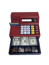 Learning Resources Pretend Play Calculator Cash Register W/ Credit Card Money