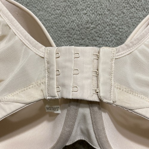 Warners Nursing Bra 38DD Beige Tan Underwire Soft Back Close Front Release - Picture 8 of 13