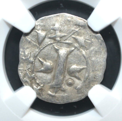 FRANCE DENIER, 1100 - 1300, MELGUEIL,  NGC CERTIFIED (187)