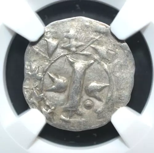 FRANCE DENIER, 1100 - 1300, MELGUEIL,  NGC CERTIFIED (187)