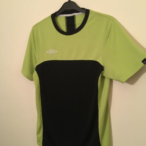 Green Black Work Out Umbro Short Sleeve Top - Picture 5 of 13
