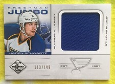 2012-13 Limited Freshman Jumbo Materials #FJJS Jaden Schwartz Jersey 113/199