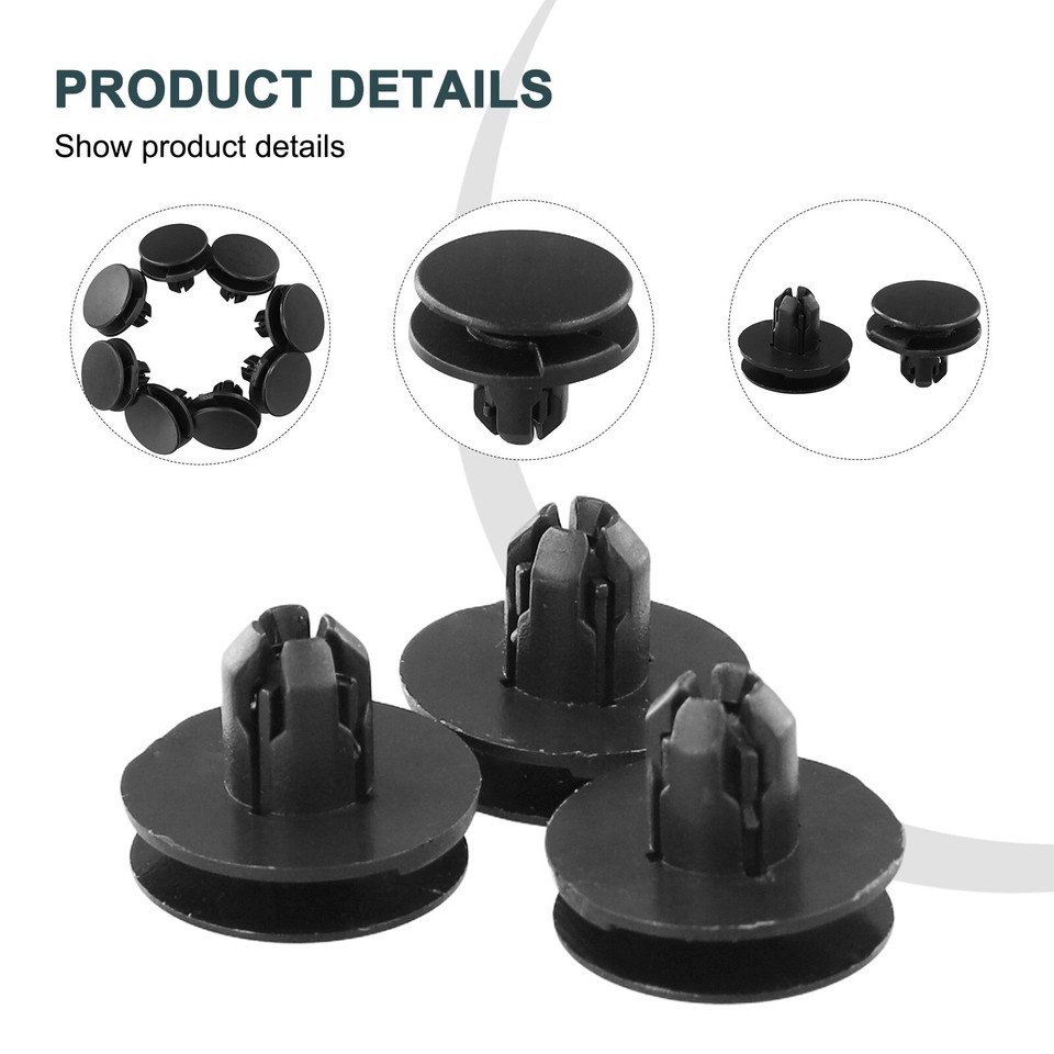 NEW QTY 100X Fender Push Type Retainer Clips For Honda Acura - Foto 7