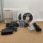 Casio Exilim Ex-S500 5.0Mp Digital Camera w/ Charger, Stand, Box & Memory Card