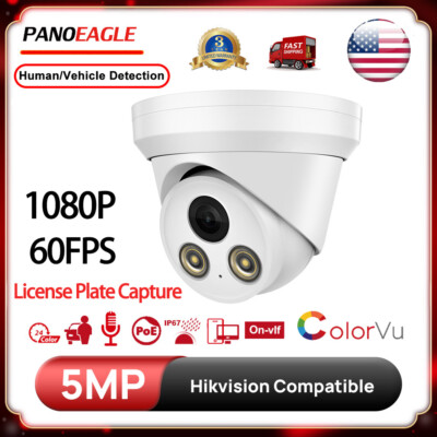 License Plate Capture Camera 1080P 60FPS 5MP 2MP Full Color Outdoor CCTV US